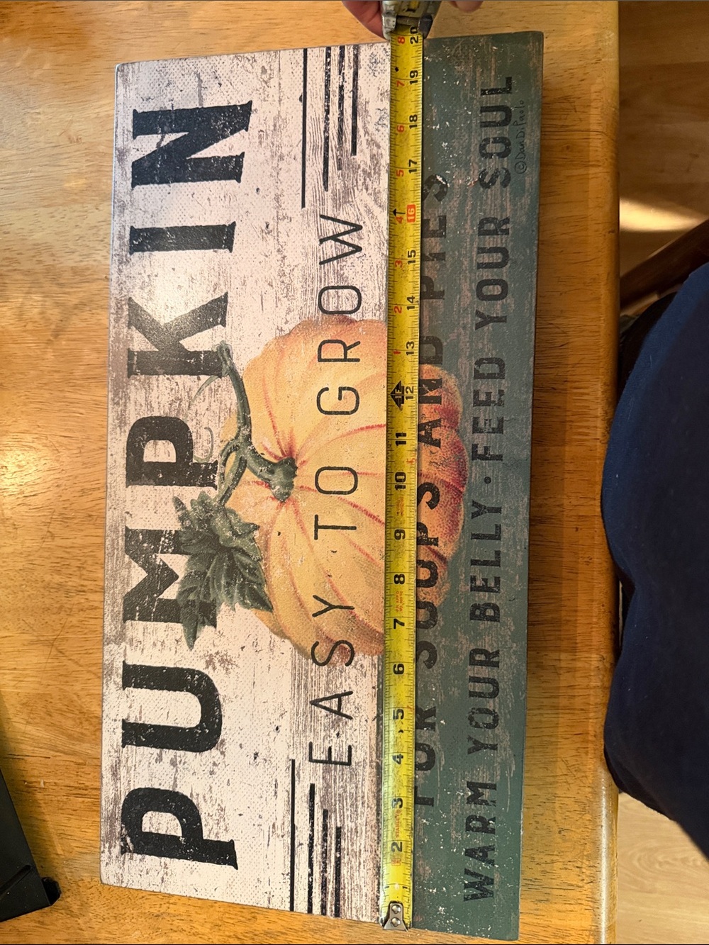Pumpkin Farm Rustic Wood Wall Sign - Autumn Decor - Picture 2 of 3